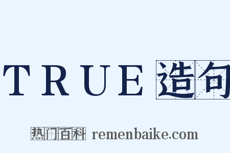 TRUE造句是什么意思的图片